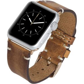 Venito Sarno for Apple Watch Ultra 2 / Ultra Band 49mm 45mm 44mm 42mm 41mm 40mm 38mm Handmade Premium Leather Watch Band Compatible with iWatch Series 9 8 7 6 5 4 3 2 1 SE