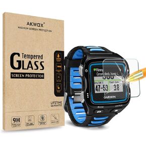 AKWOX (عبوة من 4) واقي شاشة من الزجاج المقوى لـ Garmin Forerunner 920XT، [0.3 مم 2.5D عالي الوضوح 9H] واقي شاشة شفاف ممتاز لـ Garmin Forerunner 920XT in Kuwait