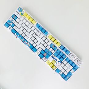 Computer keyborads PBT Dye Upgrade 108 Keycap Set OEM Profile Keycaps Keyset with Puller for Cherry Mx Gateron Kailh Switch Mechanical Keyboard (Anime keycaps bika