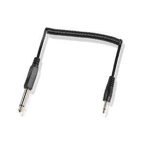 PNGKNYOCN 1/8" to 1/4" Mono Audio Cable，3.5mm(1/8 inch) TS Male to 6.35mm (1/4 inch) TS Male Audio Coiled Cable for Amplifier, Speaker,Guitar