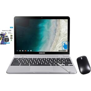 SAMSUNG Chromebook Plus V2 Home & Business 2-in-1 Laptop (Intel Celeron 3965Y 2-Core, 4GB RAM, 64GB SSD, Intel UHD 615, 12.2" 60 Hz Touch Chrome OS) with 256GB microSDXC Card