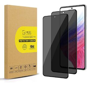 عبوتان من واقي شاشة الخصوصية لهاتف Samsung Galaxy S22 Plus/ S22+ [زجاج مقسى مضاد للتجسس]، فائق الدقة، مضاد للخدش، خالٍ من الفقاعات، زجاج واقي سهل التركيب 9H أسود (ليس لهاتف S21/S22 Ultra)