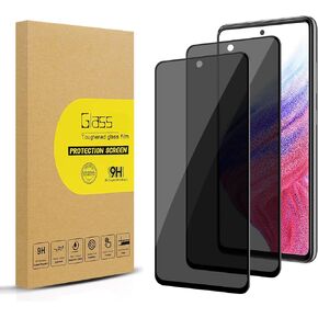 2 Pack Privacy Screen Protector for Samsung Galaxy S22 Plus/ S22+ [Anti-Spy Tempered Glass], Ultra HD, Anti-Scratch, Bubble-Free, Easy Install 9H Protective Glass Black (Not for S21/S22 Ultra)
