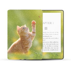 MightySkins Glossy Glitter Skin Compatible with Amazon Kindle Paperwhite 5 6.8-inch 11th Gen (2021) Full Wrap - Kitty Dreams | Protective High-Gloss Glitter Finish | Easy to Apply | Made in The USA