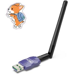 Class 1 Long Range Bluetooth Adapter for PC, QGOO USB Bluetooth Adapter for PC 5.3+EDR, Bluetooth Dongle Bluetooth Receiver Support Windows10/8.1/8/7（blue-103）