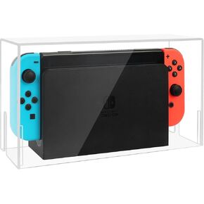غطاء غبار FYY لجهاز نينتندو سويتش، غطاء واقٍ شفاف من الأكريليك الشفاف لرسو السفن وأجهزة التحكم، صندوق عرض مقاوم للماء لجهاز نينتندو سويتش/سويتش OLED in Kuwait