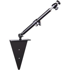 Projector Stand Bed Sofa Invisible Installation, Metal Projector Holder with Stretchable Rod, Adjustable Rotatable Head, Multi-Angle Adjustment Projector Bracket Mount