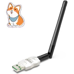 محول بلوتوث طويل المدى من الفئة 1 للكمبيوتر الشخصي، محول بلوتوث USB QGOO للكمبيوتر الشخصي 5.3+EDR، جهاز استقبال بلوتوث دونجل يدعم Windows10/8.1/8/7 (أبيض-090)