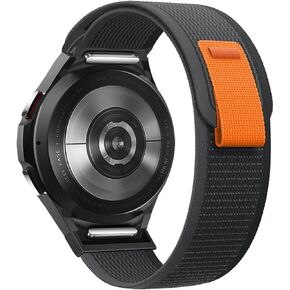 BlackPro One Click Trail Loop Compatible with Samsung Galaxy Watch 7/6/4/5 Band 40mm 44mm/Galaxy Watch 6 4 Classic Bands 47mm 42mm 43mm 46mm/Watch 5 Pro 45mm, No Gap Nylon Sport Strap for Men Women