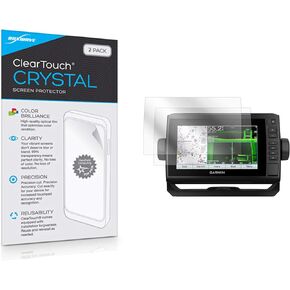 BoxWave Screen Protector Compatible with Garmin echoMAP UHD 74sv - ClearTouch Crystal (2-Pack), HD Film Skin - Shields from Scratches for Garmin echoMAP UHD 74sv