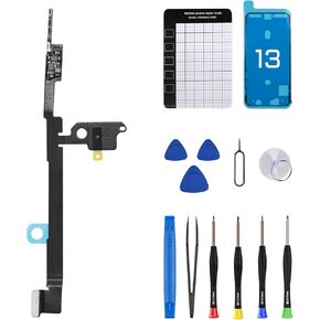 for iPhone 13 Bluetooth Antenna Flex Cable Replacement for iPhone13 Signal Bluetooth Wireless Connector Cable Part with Tweezers Repair Tool Crowbar Fix Kit A2631 A2633 A2634 A2635 A2482