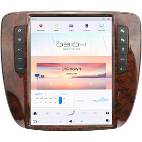 Qualcomm Car Radio Stereo for GMC Yukon Chevrolet Silverado Tahoe Suburban 2007-2013 12.1 Inch IPS Touch Screen Car Radio with Carplay & Android Auto WiFi GPS BT5.0 FM/AM