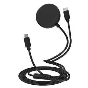 Charger for Samsung Galaxy Watch 6/5/4/3,Nylon Braided Fast Charging for Galaxy Watch 6 Classic/5 Pro/3/Active 2,3.3Ft 2 in 1 USB C Cable for Galaxy S23 Ultra/S22/S21/S20/fe,Note 20 ultra/10/9