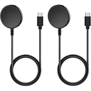 [عبوتان] Ginffaa متوافق مع شواحن Samsung Galaxy Watch 6/6 الكلاسيكية، وGalaxy Watch 5/5 Pro/4/4 Classic/3/Active2/Active Charger، وكابل شحن لاسلكي USB C بديل وسلك شاحن مغناطيسي in Kuwait