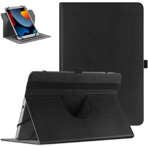 Universal 9 10 10.1 inch Android Tablet Case,Slim 360 Degree Rotatable Back Cover Folio Case for Universal 9-11 inch Tablet, with Multi-Angle Viewing Stand,Black