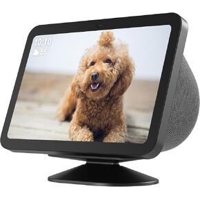 HomeMount Echo Show 8 3rd Stand - Tilt 18 Degrees Forward & Backward Magnetic Non-Slip Bottom Adjustable Cellphones & Show 8 Accessories (White)