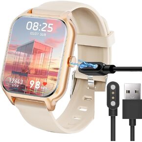 Compatible with Hwagol Smartwatch Charger, Lamshaw Magnetic USB Charging Cable Replacement Charger Cable Compatible with Hwagol Z40 1.85 Inch Smart Watch (Black)