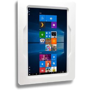TABcare Security Anti-Theft Acrylic Case for MS Surface Go, Go 2 as Kiosk, POS, Store, Show Display. Configured as VESA, Wall Mount, Desktop Stand (White, Wall Mount)