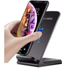 Wireless Charger Stand Qi-Certified 10W/7.5W Charging for Apple iPhone 14 13 12 11 Pro Max/XS MAX/XR/X/8 Plus, Samsung Galaxy S22 S21 S20 S10 S9,Note 10+/S10+/S10E/S9+/S8