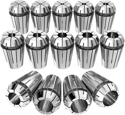 14 قطعة ER20 مجموعة أسطوانة معدنية، 1/16 بوصة، 3/32 بوصة، 1/8 بوصة، 5/32 بوصة، 3/16 بوصة، 7/32 بوصة، 1/4 بوصة، 9/32 بوصة، 5/16 بوصة ، 11/32 بوصة، 3/8 بوصة، 13/32 بوصة، 7/16 بوصة، 1/2 بوصة أطواق نقش العمل لأداة مخرطة الطحن باستخدام الحاسب الآلي، ظرف كوليت  in Kuwait