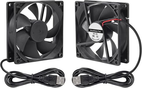 4pcs 6015 Fan 60x60x15mm DC 5V 60mmx15mm Brushless Fan Replacement Ball Bearing 60mm Fan for DIY PC Computer Case Cooling Fan - USB in Kuwait