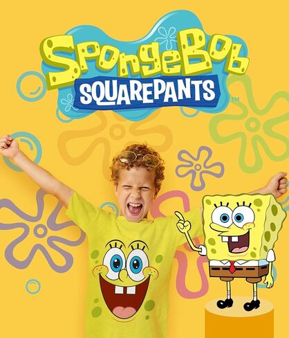 تي شيرت برسومات سبونج بوب سكوير بانتس (مجموعات) ملابس باتريك ستار سكويدوارد بلانكتون غاري للأطفال الصغار/أعياد الميلاد للأطفال in Kuwait