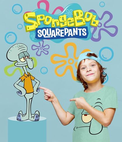 تي شيرت برسومات سبونج بوب سكوير بانتس (مجموعات) ملابس باتريك ستار سكويدوارد بلانكتون غاري للأطفال الصغار/أعياد الميلاد للأطفال in Kuwait