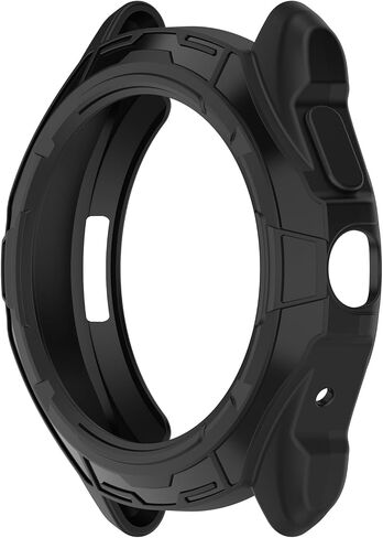Chofit Intended for Ticwatch Pro 5 Case Ultra-Thin TPU Rugged Bumper Frame Durable Protective Shell for Ticwatch Pro 5 Cover Case Smartwatch Accessories (Black&Black) in Kuwait