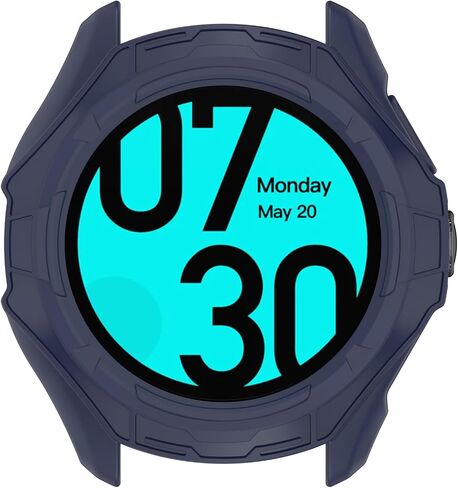 Chofit Intended for Ticwatch Pro 5 Case Ultra-Thin TPU Rugged Bumper Frame Durable Protective Shell for Ticwatch Pro 5 Cover Case Smartwatch Accessories (Black&Black) in Kuwait