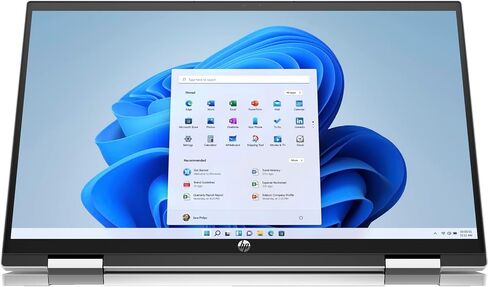 كمبيوتر محمول HP Pavilion x360 Home & Business 2 في 1 (Intel i5-1235U 10-Core، ذاكرة الوصول العشوائي 64 جيجابايت، 1 تيرابايت PCIe SSD، Intel Iris Xe، 15.6 بوصة 60 هرتز Touch Win 11 Pro) مع MS 365 Personal، Dockztorm Hub in Saudi Arabia