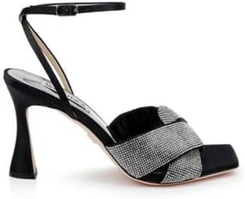 Badgley Mischka Women's Brinlee Studded Satin Sandal in Saudi Arabia