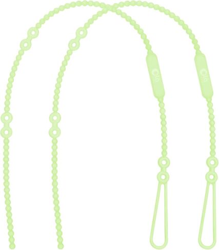 Olababy Silicone Strap for Baby Toys, Pacifiers, Teethers, Sippy Cups, Bottles w Handles, Feeding Spoons, High Chairs, Strollers, Car Seats and Travel Essentials (2 Straps, Kiwi) in Saudi Arabia