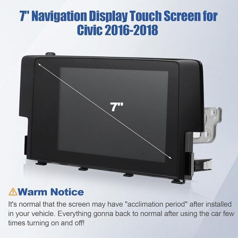 39710-TBA-A11 شاشة ملاحة LCD تعمل باللمس مقاس 7 بوصات متوافقة مع Honda Civic 2016 2017 2018 39710-TBA-A21 39710-TBA-305 in Kuwait