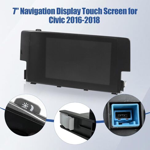 39710-TBA-A11 شاشة ملاحة LCD تعمل باللمس مقاس 7 بوصات متوافقة مع Honda Civic 2016 2017 2018 39710-TBA-A21 39710-TBA-305 in Kuwait
