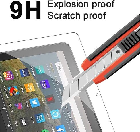 Screen Protector for Amazon Fire HD 10 2019 Tablet 10.1 inch (9th and 7th Generation, 2019 and 2017 Release) Tempered Glass[ Not fit Fire HD 10 2021 Version] High Definition in Saudi Arabia