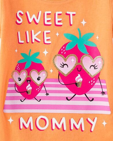 The Children's Place Baby Girls' and Toddler Family,mom,dad,sibiling Long Sleeve Graphic T-shirts,multipacks in Saudi Arabia