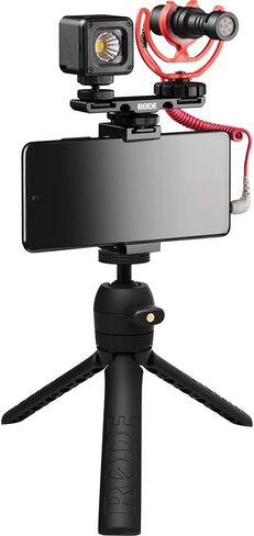 مجموعة Rode Vlogger Kit العالمية لصناعة الأفلام مع حافظة واسعة الفم و10 أشرطة in Saudi Arabia