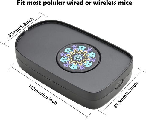 Undetectable Mouse Mover, USB Mouse Jiggler Automatic Shaker, On/Off Switch, Prevents Sleep Mode Keeps Computer Active Driver-Free for Laptop Desktop (Purple Jacaranda) in Saudi Arabia