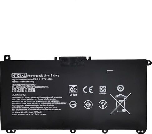 Fully. HT03XL Replacement Battery Compatible with HP 240 245 250 255 G7, 340 348 G5, Pavilion/Notebook 14 15 17 L11119-855 L11421-421 L11421-2D1 HSTNN-LB8L HSTNN-LB8I - 11.55V 41.9Wh in Kuwait