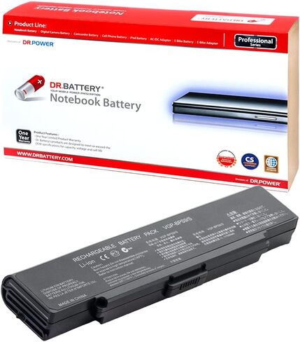 VGP-BPS9 Laptop Battery Compatible with Sony VAIO PCG VGN-AR VGN-NR VGN-SZ VGN-CR PCG-7133L VGP-BPS9/B VGP-BPS9/S PCG-5K1L PCG-5G3L BPS9 PCG-5L2L VGN-NR420 PCG-5J2L [11.1V/4400mAh/49Wh] in Saudi Arabia