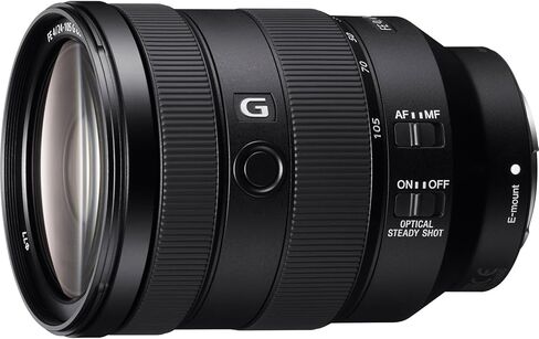 هيكل كاميرا Sony a7 IV بدون مرآة بإطار كامل مع طقم عدسات FE 24-105 مم F4 G OSS + 28-70 مم F3.5-5.6 ILCE-7M4K/B + حزمة SEL24105G مع حقيبة ظهر Deco Gear + Monopod + بطارية إضافية، LED وملحقات in Saudi Arabia