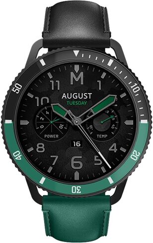 حافظة واقية لساعة Xiaomi S3 متوافقة مع ساعة Xiaomi S3، حافظة خفيفة الوزن من البولي كربونات + غطاء معدني زجاجي مقاوم للخدش والصدمات، ليس من السهل تقشيرها (حواف سوداء وأخضر وفضي) in Kuwait