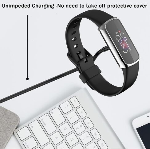حافظة فضية لحماية الشاشة من Fitbit Luxe متوافقة مع NINKI، غطاء حماية كامل من مادة TPU الناعمة من أجل Fitbit Luxe/Fitbit Luxe إصدار خاص لملحقات الساعة الذكية لتتبع اللياقة البدنية (فضي) in Kuwait