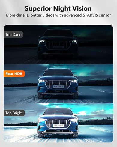 كاميرا خلفية WOLFBOX 1080P لكاميرا مرآة الرؤية الخلفية G890 in Kuwait