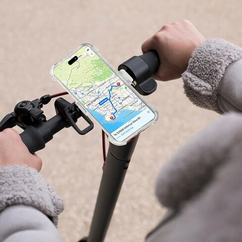 CCSamll for iPhone 15 Pro Max Case Crystal Clear with Belt Clip Holster, [Not Yellowing] [Military Drop Protection] Shockproof with 360°Rotating Kickstand for iPhone 15 Pro Max BLF Transparent in Kuwait