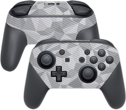 MightySkins Carbon Fiber Skin for Nintendo Switch Pro Controller - Coral Garden | Protective, Durable Textured Carbon Fiber Finish | Easy to Apply, Remove, and Change Styles | Made in The USA in Saudi Arabia