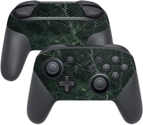 MightySkins Carbon Fiber Skin for Nintendo Switch Pro Controller - Coral Garden | Protective, Durable Textured Carbon Fiber Finish | Easy to Apply, Remove, and Change Styles | Made in The USA in Saudi Arabia