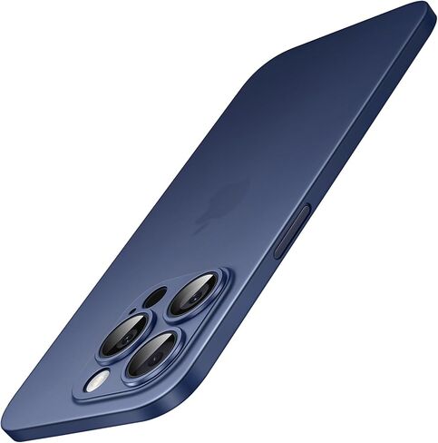 JETech Ultra Slim (0.35mm Thin) Case for iPhone 15 Pro Max 6.7-Inch, Camera Lens Cover, Lightweight Matte Finish PP Hard Minimalist Case, Support Wireless Charging (Black Titanium) in Saudi Arabia