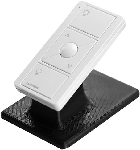 Remote Stand Pedestal for Lutron Pico Remote, Elegant Slide & Click Desk Display Holder, Non-Slip Scratch Resistant Base, Lutron Caseta Remote Stand (Single Pedestal, White) in Kuwait