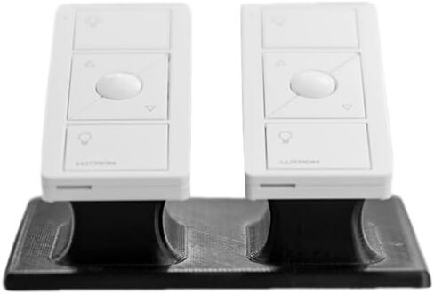 SplashNColor Remote Stand Pedestal for Lutron Pico Remote, Elegant Slide & Click Desk Display Holder, Non-Slip Scratch Resistant Base, Lutron Caseta Remote Stand (Crescent Pedestal, White) in Kuwait
